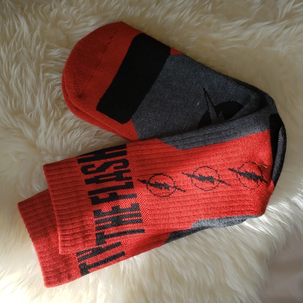 DC Comics The Flash Socks NWOT